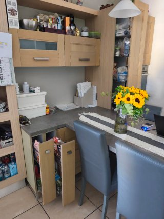 Cucina componibile rovere sbiancato