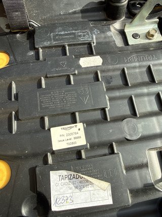 Asiento Moto Triumph Negro