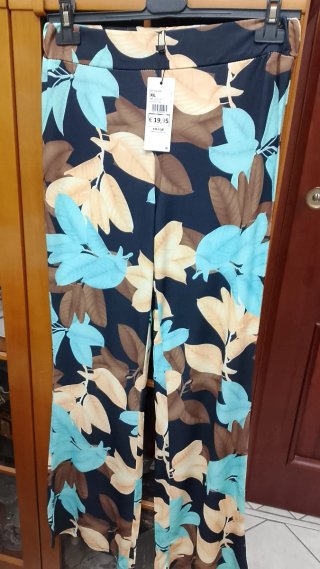Pantaloni XL fantasia floreale