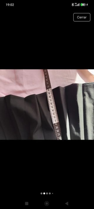Falda Zara Plisada Negra Talla XS