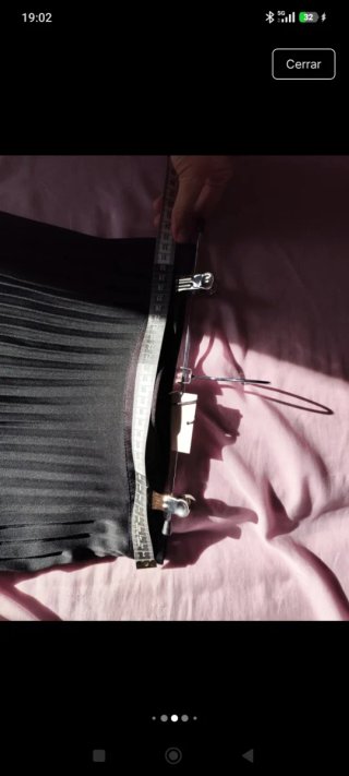 Falda Zara Plisada Negra Talla XS