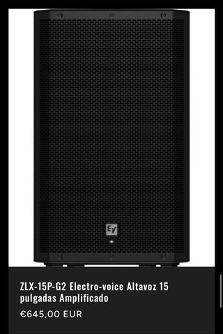 Electro-Voice ZLX-15P-G2 Altavoz Amplificado
