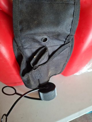 Bidón doble rojo con accesorios