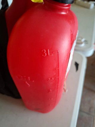 Bidón doble rojo con accesorios