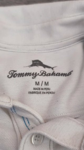 Polo Tommy Bahama Blanco Talla M