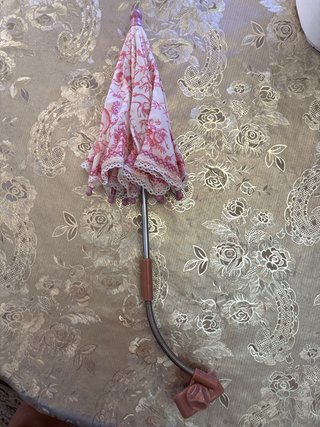 Carrito de bebé juguete rosa + Sombrilla (REGALO)