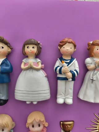 Figuritas Comunión y bautizo de marmolina.