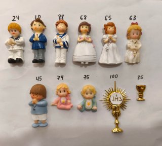 Figuritas Comunión y bautizo de marmolina.