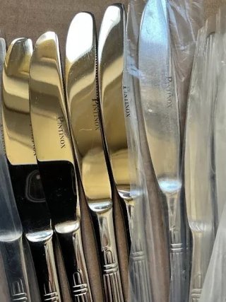 Set 6 Coltelli da Tavola Pintinox Acciaio Dorato/A