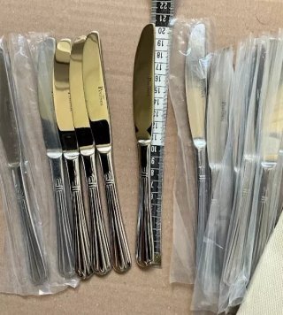 Set 6 Coltelli da Tavola Pintinox Acciaio Dorato/A