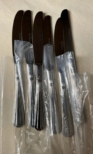 Set 6 Coltelli da Tavola Pintinox Acciaio Dorato/A