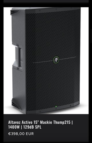 Altavoz Mackie Thump215 1400W