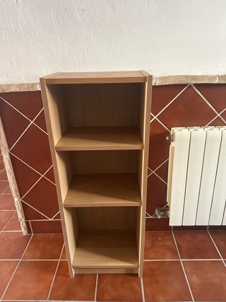 Estantería de madera de 3 baldas