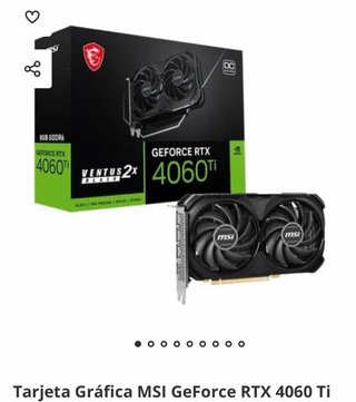 MSI GeForce RTX 4060 Ti 16GB Tarjeta Gráfica