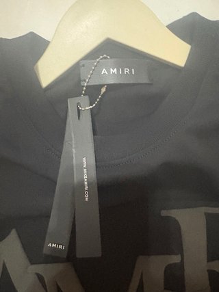 Camiseta Amiri Negra Logo AMIRI