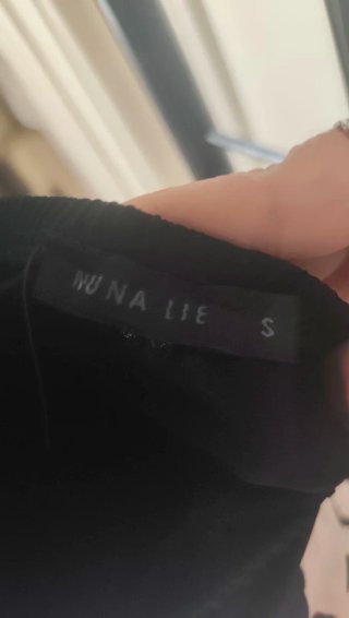 Abito Nuna Lie estivo beige e nero