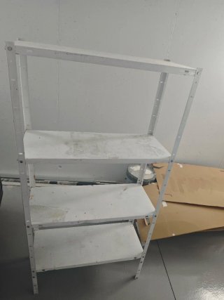 Estantería metálica blanca 4 baldas