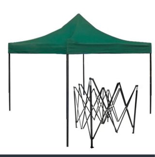 Carpa Cenador 3x3 nueva Verde Impermeable