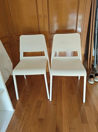Sillas Teodores Ikea Blancas (2 unidades)
