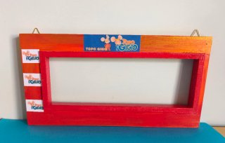 Quadro appendichiavi Diorama Topo Gigio in Legno