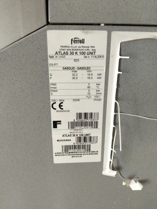 Caldaia Ferroli Atlas 30 K Gasolio