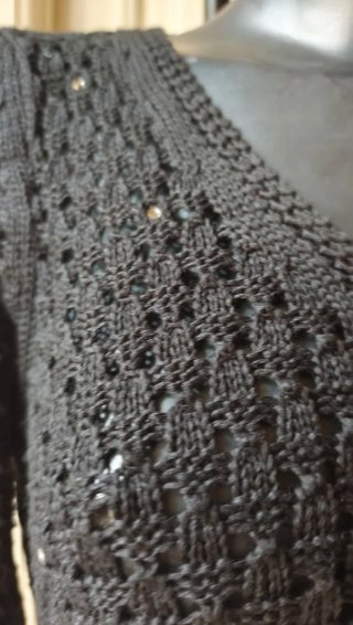 Copricostume vintage nero manica lunga