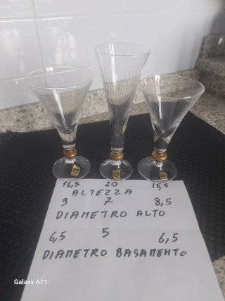 Set 18 Bicchieri Vetro