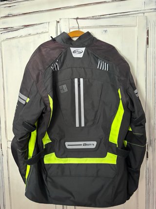 Chaqueta Moto Negra y Flúor Talla 4xl