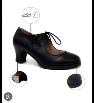 Zapatos de flamenco negros