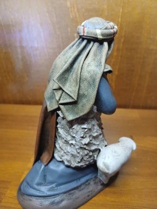 Figura Pastor con Oveja y Bastón