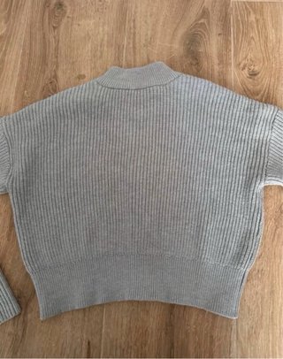 Chaqueta punto gris cremallera Pull&Bear