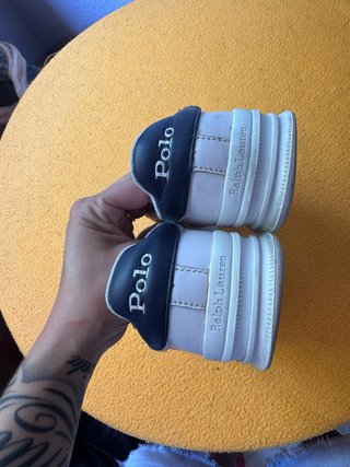 Zapatillas Polo Ralph Lauren Beige y Negro