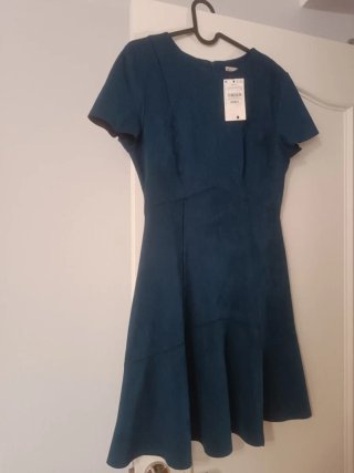 Vestido verde azulado talla M