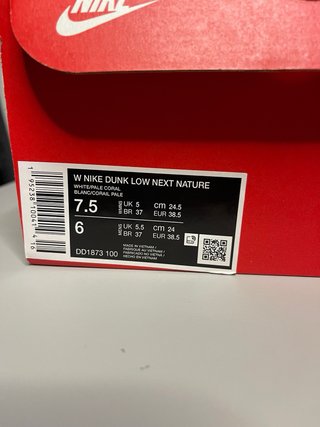 Nike Dunk Low Rosa e Bianco