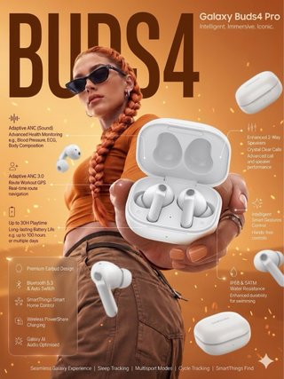 Samsung Galaxy Buds4 Pro Blancos