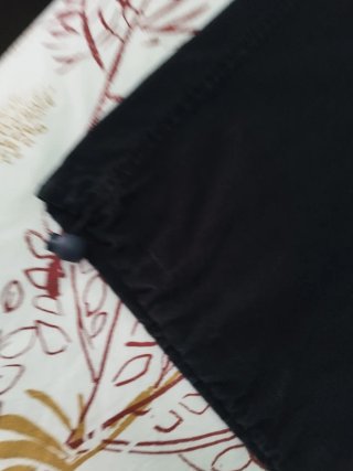 Pantalones de lino negros mujer
