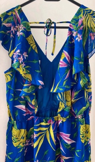 Vestido H&M floral azul
