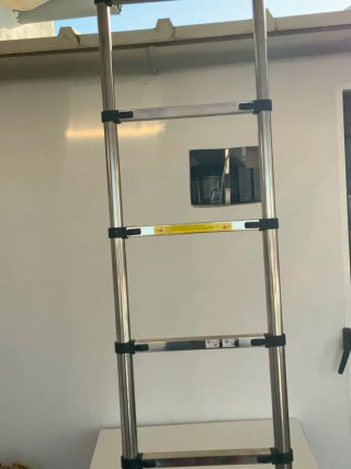 Escalera Telescópica Acero Inoxidable 4.4m