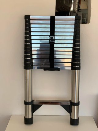 Escalera Telescópica Acero Inoxidable 4.4m