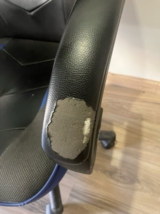 Silla gamer Vorr negra y azul