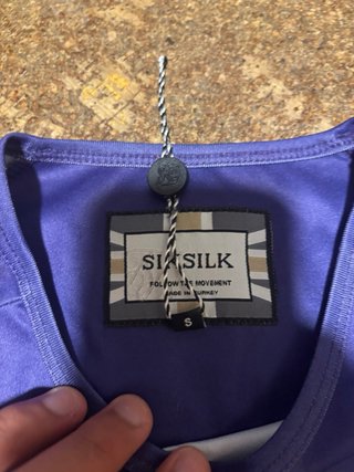 Camiseta SikSilk Degradado Morado y Blanco