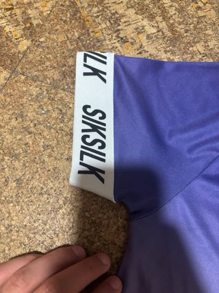Camiseta SikSilk Degradado Morado y Blanco