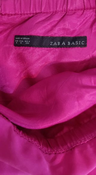 Vestido corto fiesta volante fucsia
