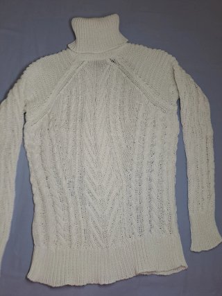 Jersey Zara Algodón Blanco Talla S