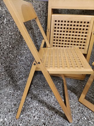 5 Sillas Plegables Madera