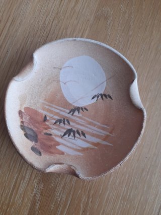 Jarrón cerámica pintado a mano