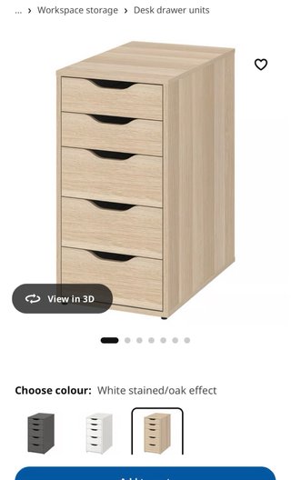 Cajonera de escritorio madera.