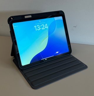iPad (A16) 128GB Azul + Funda Gris