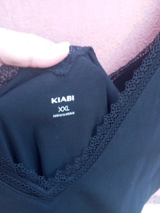 Camiseta tirantes Kiabi negra