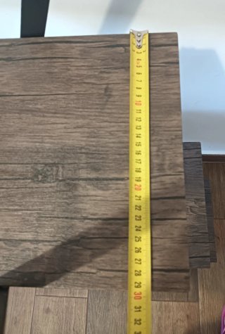 Estantería recibidor madera y metal